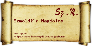 Szmolár Magdolna névjegykártya